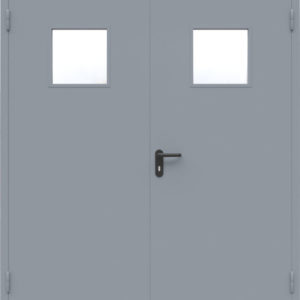 Противопожарная дверь с квадратным окном / серия FRM7509