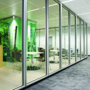 Противопожарная перегородка с двойным стеклом / серия FRM5385